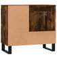 Bathroom Cabinet Smoked Oak Engineered wood, Iron Medium