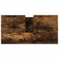 Bathroom Cabinet Smoked Oak Engineered wood, Iron Medium