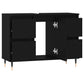 Bathroom Cabinet Black Engineered wood Medium Bathroom Cabinet