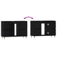 Bathroom Cabinet Black Engineered wood Medium Bathroom Cabinet