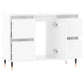 Bathroom Cabinet High gloss white Engineered wood and metal