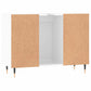 Bathroom Cabinet High gloss white Engineered wood and metal