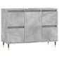 Bathroom Cabinet Concrete Grey Engineered Wood, Iron Medium