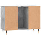 Bathroom Cabinet Concrete Grey Engineered Wood, Iron Medium