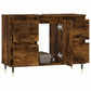 Bathroom Cabinet Smoked Oak Engineered Wood 31.5 x 13.0 x 23.6 in