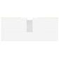 Bathroom Cabinet White Engineered Wood, Iron Medium