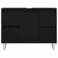 Bathroom Cabinet Black Engineered wood, iron Medium