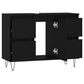 Bathroom Cabinet Black Engineered wood, iron Medium