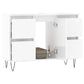 Bathroom Cabinet High gloss white Engineered wood, iron