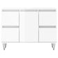 Bathroom Cabinet High gloss white Engineered wood, iron