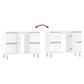 Bathroom Cabinet High gloss white Engineered wood, iron