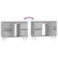 Bathroom Cabinet Grey Sonoma Engineered wood, iron Medium