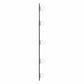 Wall Mirror With Led Light Transparent Glass, Plastic 7.9x19.7 in