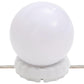 Wall Mirror With Led Light Transparent Glass, Plastic 7.9x19.7 in