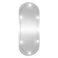Wall Mirror With LED Light Transparent Glass, Plastic Medium