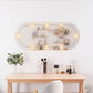 Wall Mirror With LED Light Transparent Glass, Plastic Medium