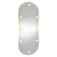 Wall Mirror With LED Light Transparent Glass, Plastic Medium