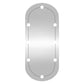 Wall Mirror With LED Light Transparent Glass, Plastic Medium