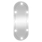 Wall Mirror With LED Light Transparent, Warm White, Cold White