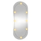 Wall Mirror With Led Light Transparent Glass, Plastic