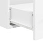 Bathroom Cabinet With Mirror White Engineered Wood Large