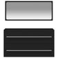 Bathroom Cabinet With Mirror Black Engineered Wood Medium