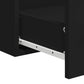 Bathroom Cabinet With Mirror Black Engineered Wood Medium