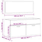 Bathroom Cabinet With Mirror White Engineered wood Medium
