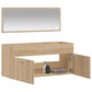 Bathroom Cabinet With Mirror Sonoma Oak Engineered wood