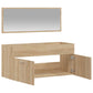 Bathroom Cabinet With Mirror Sonoma Oak Engineered wood