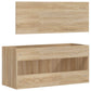 Bathroom Cabinet With Mirror Sonoma Oak Engineered wood
