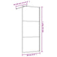Walk-in Shower Wall with Clear ESG Glass Gold 31.5"x76.8"