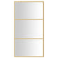 Walk-in Shower Wall with Clear ESG Glass Gold 39.4"x76.8"