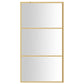 Walk-in Shower Wall with Clear ESG Glass Gold 45.3"x76.8"