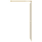 Walk-in Shower Wall with Clear ESG Glass Gold 39.4"x76.8"