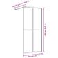 Walk-in Shower Wall with Clear ESG Glass Gold 39.4"x76.8"