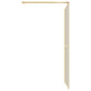 Walk-in Shower Wall with Clear ESG Glass Gold 46.5"x76.8"