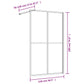 Walk-in Shower Wall with Clear ESG Glass Gold 46.5"x76.8"