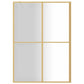 Walk-in Shower Wall with Clear ESG Glass Gold 55.1"x76.8"