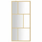 Walk-in Shower Wall with Clear ESG Glass Gold 31.5"x76.8"