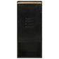 Bathroom Cabinet Black, Natural Wood Iron, Solid Mango Wood Medium
