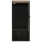 Bathroom Cabinet Black, Natural Wood Iron, Solid Mango Wood Medium