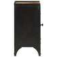 Bathroom Cabinet Black, Natural Wood Iron, Solid Mango Wood Medium