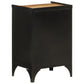 Bathroom Cabinet Black, Natural Wood Iron, Solid Mango Wood Medium