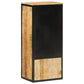 Bathroom Cabinet Brown/Black Solid Mango Wood, Iron Compact