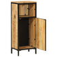 Bathroom Cabinet Natural wood with black accents