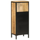 Bathroom Cabinet Natural wood with black accents