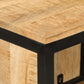 Bathroom Cabinet Natural wood with black accents