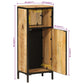 Bathroom Cabinet Natural wood with black accents