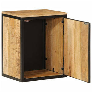 Bathroom Cabinet Natural mango wood and black